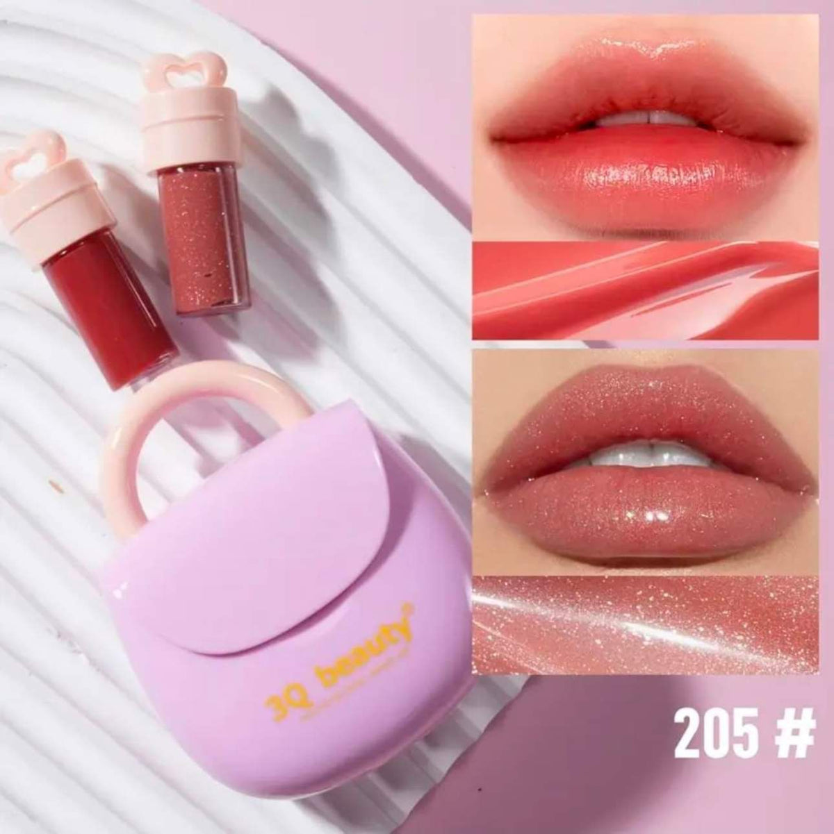 3Q Beauty Bag Shap Lipgloss 2 in 1