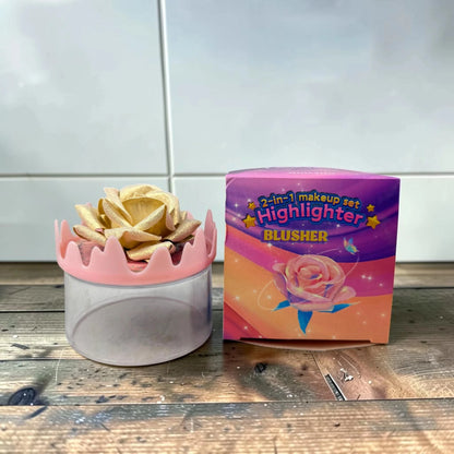 Flower Shape 2 in 1 Highlighter & Blusher - The Effect Online